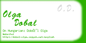 olga dobal business card